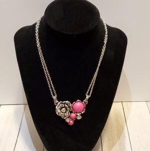 Pink Floral Necklace